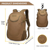 Mardingtop 25L Tactical Backpacks Molle Hiking daypacks for Camping Hiking Military Traveling (M6260-25L-Khaki, 25L) - backpacks4less.com