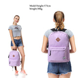 Lightweight Backpack for School, VASCHY Classic Basic Water Resistant Casual Daypack for Travel with Bottle Side Pockets (Orchid) - backpacks4less.com