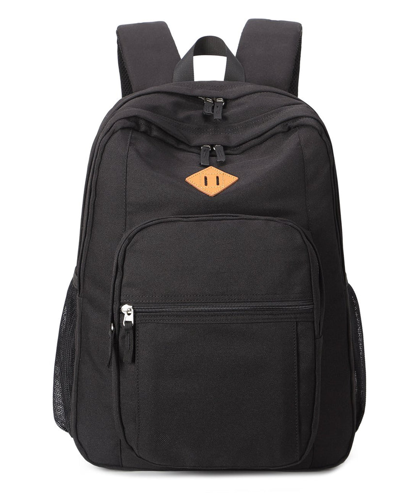 Abshoo Classical Basic Womens Travel Backpack For College Men Water Resistant Bookbag (Black) - backpacks4less.com
