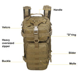 Small Military Tactical Backpack 30L Assault Backpack Tactical Bag - backpacks4less.com