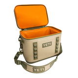 YETI Hopper Flip 18 Portable Cooler, Field Tan/Blaze Orange - backpacks4less.com