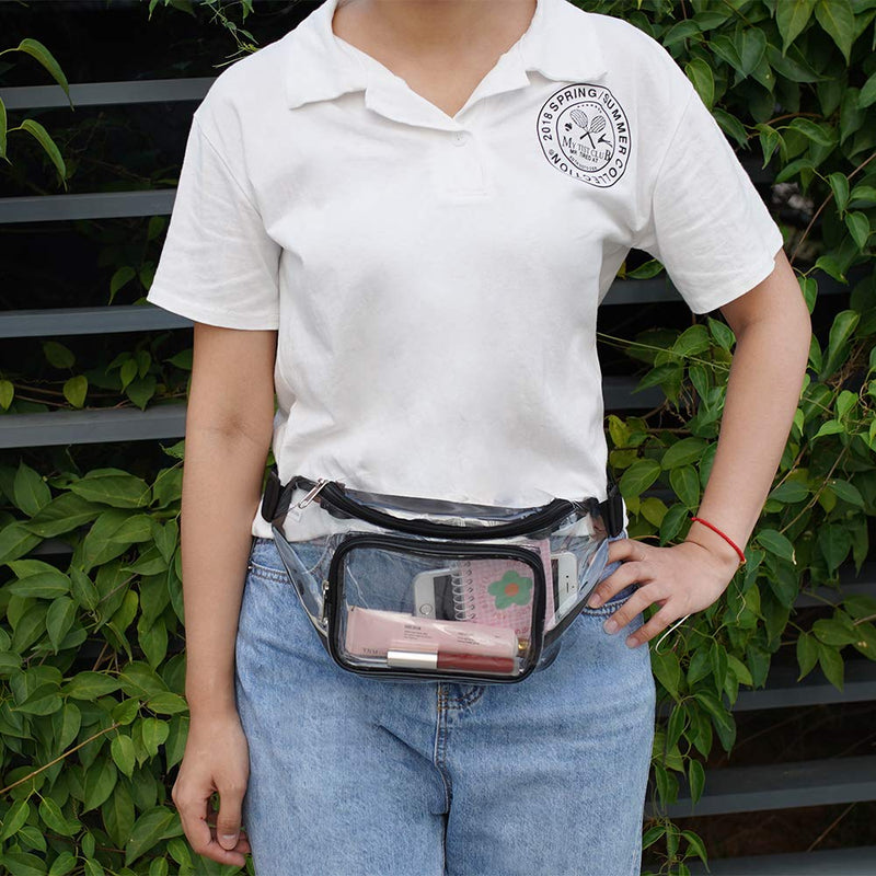 Magicbags Clear Fanny Pack,Stadium Approved Waist Pack for Festival, Games,Travel and Concerts - backpacks4less.com