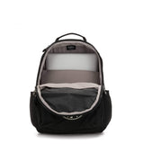 Kipling Seoul Large 15" Laptop Backpack Lively Black - backpacks4less.com