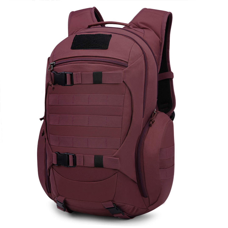 Mardingtop 28L Tactical Backpacks Molle Hiking daypacks for Camping Hiking Military Traveling 28L-Purplish Red - backpacks4less.com