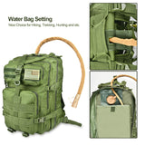 NOOLA Military Tactical Backpack Large Army 3 Day Assault Pack Molle Bag Green - backpacks4less.com