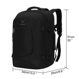 Hynes Eagle Flight Approved Carry on Backpack Travel Backpack 40L, Black 2018 - backpacks4less.com