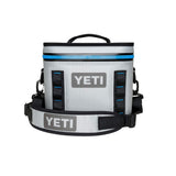 YETI Hopper Flip 8 Portable Cooler, Fog Gray/Tahoe Blue - backpacks4less.com
