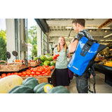 Ortlieb Velocity Backpack: White/Black - backpacks4less.com