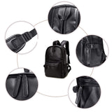 Vintage PU Leather Backpack, OURBAG Outdoor School College Bookbag fit Laptop Computer Backpack for Man and Woman - backpacks4less.com