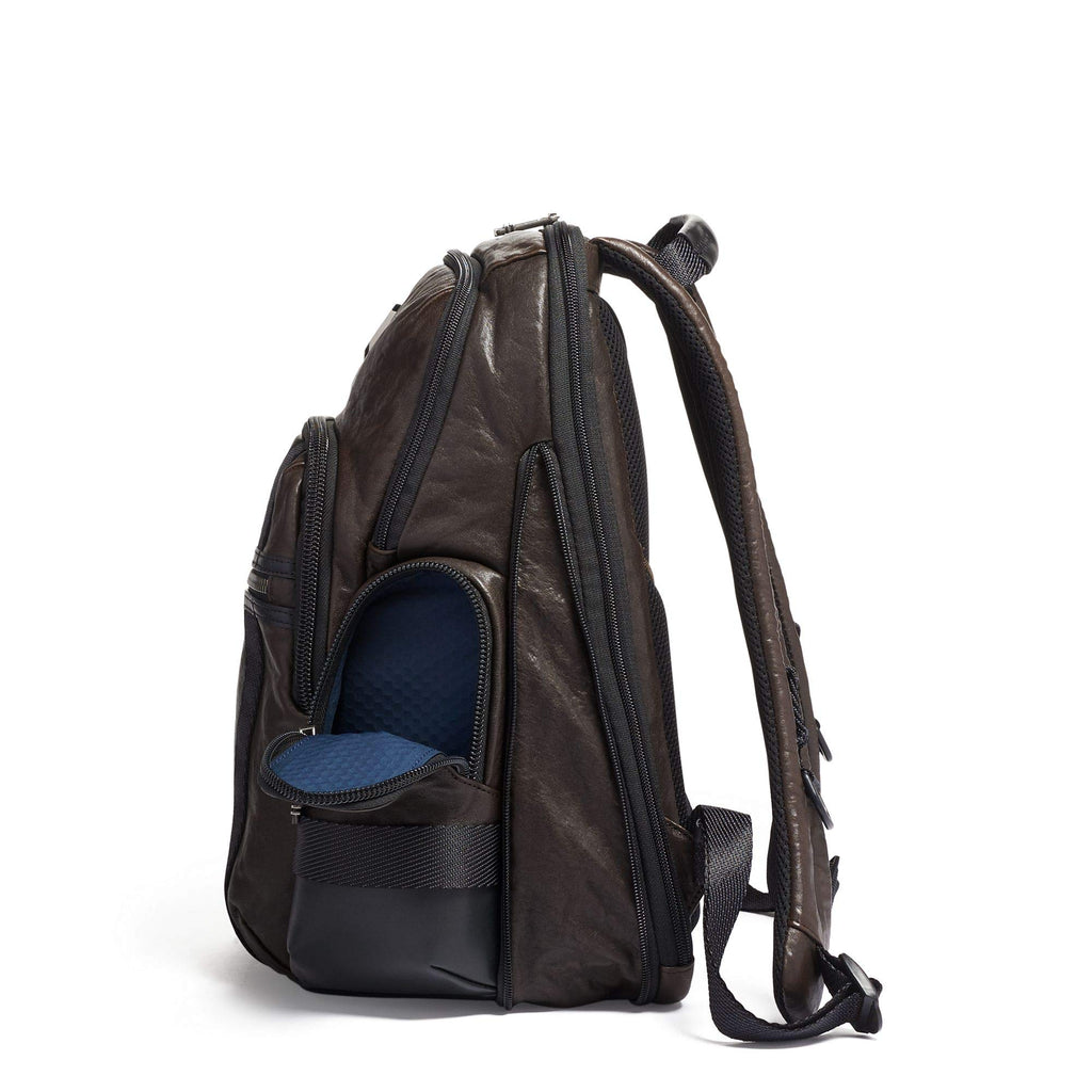 TUMI - Alpha Bravo Nathan Leather Laptop Backpack - 15 Inch Computer Bag for Men and Women - Dark Brown TUMI - Alpha Bravo Nathan Leather Laptop Backpack - 15 Inch Computer Bag for Men and Women - Dark Brown
