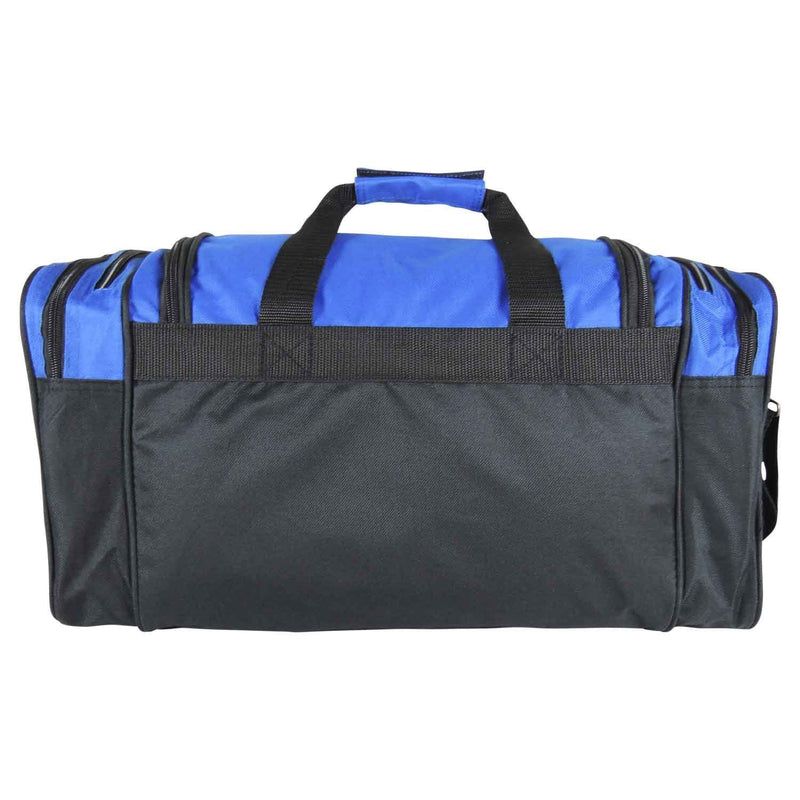 Dalix 20 Inch Sports Duffle Bag with Mesh and Valuables Pockets, Royal Blue - backpacks4less.com