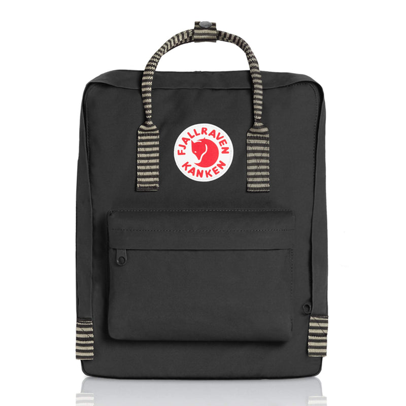 Fjallraven - Kanken Classic Backpack for Everyday, Black/Striped - backpacks4less.com