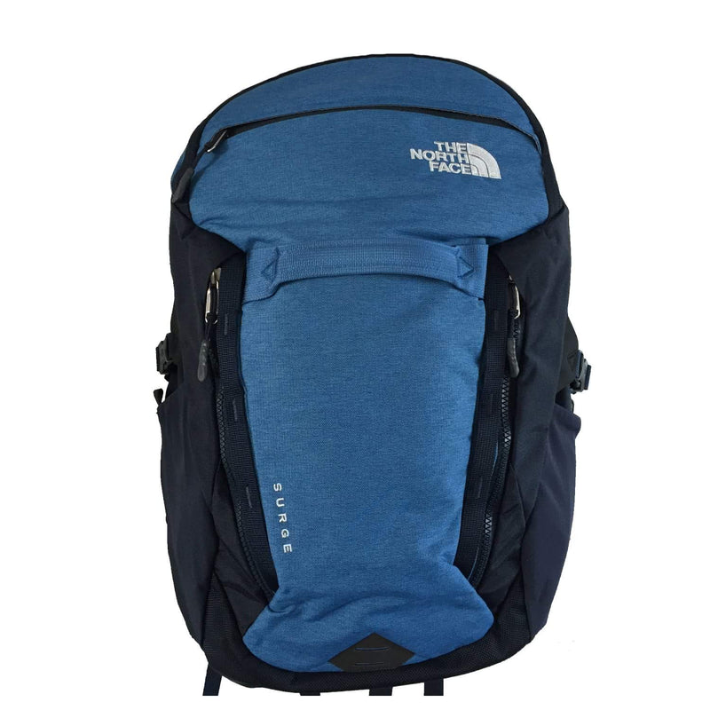 The North Face Surge Backpack Dish Blue Light Heather/Urban Navy - backpacks4less.com