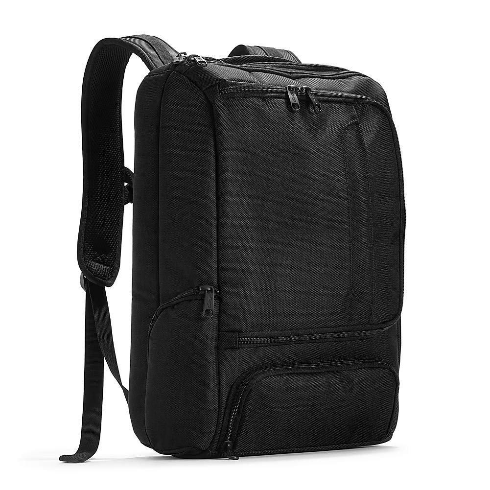 eBags Professional Slim Laptop Backpack for Travel, School & Business - Fits 17 Inch Laptop - Anti-Theft - (Solid Black) - backpacks4less.com