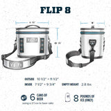 YETI Hopper Flip 8 Portable Cooler, Charcoal - backpacks4less.com