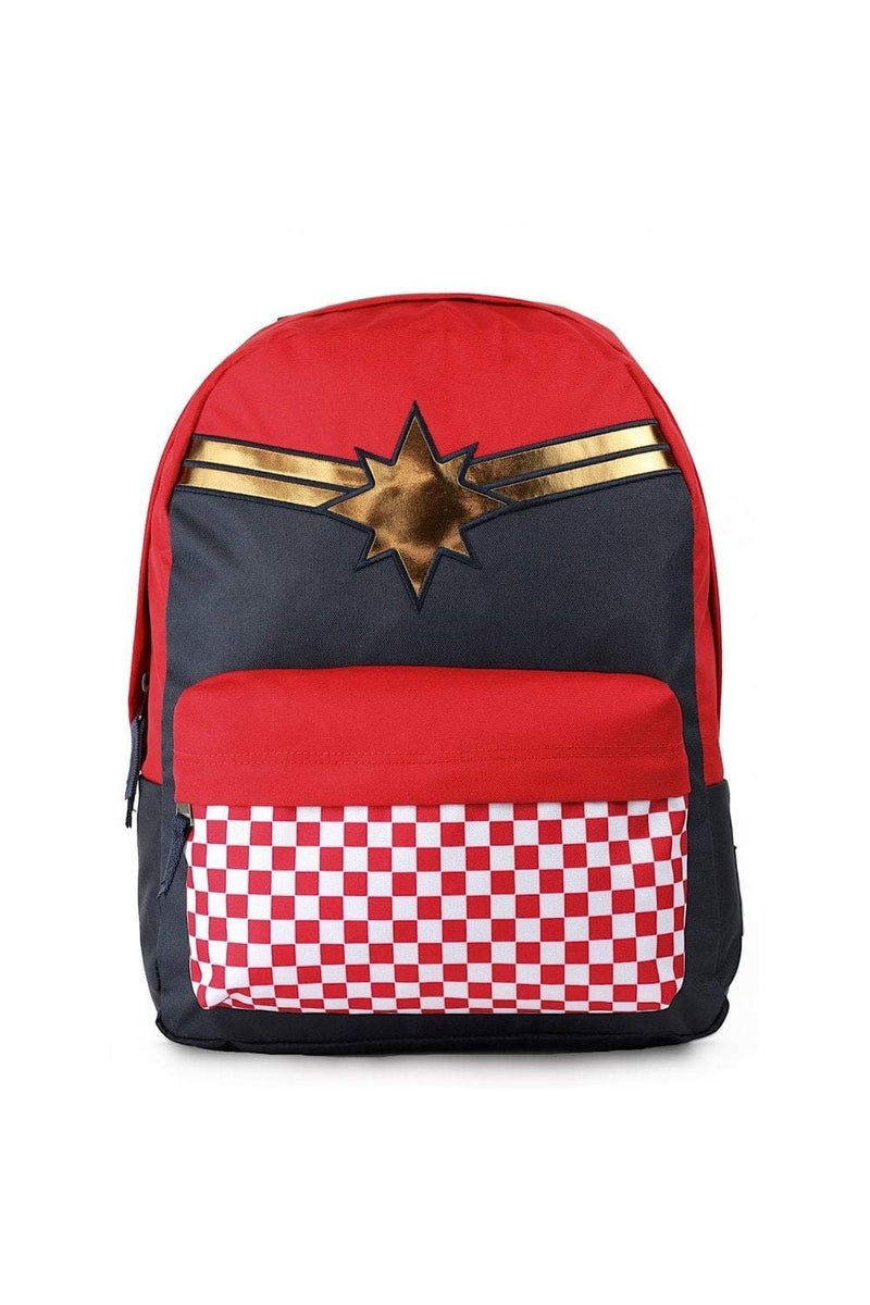 Vans CAPTAIN MARVEL Backpack Racing Red Schoolbag VN0A3QXFIZQ Vans MARVEL Bags - backpacks4less.com