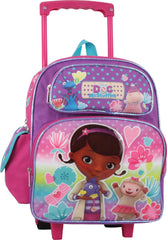 Doc McStuffins 12-Inch Toddler Rolling Backpack