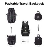 OlarHike Lightweight Travel Backpack, 35L Water Resistant Packable Traveling/Hiking Backpack Daypack for Men & Women, Multipurpose Use, Black - backpacks4less.com