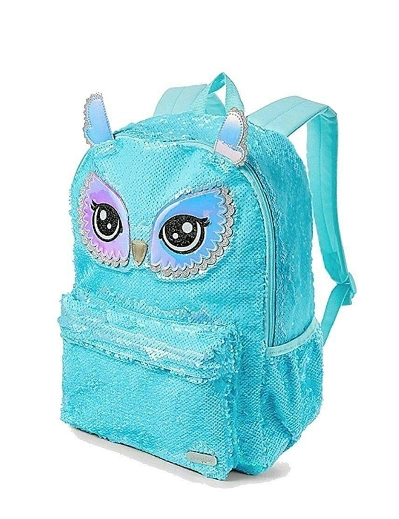 Justice blue owl backpack shop