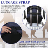 Large College Backpack,Durable Computer Backpack with USB Charging Port Fit 17 inch Notebook,Lightweight Carryon TSA Shoulder Backpack with Luggage Sleeve for Business Trip for Men and Women - backpacks4less.com