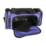 Dalix 20 Inch Sports Duffle Bag with Mesh and Valuables Pockets, Purple - backpacks4less.com