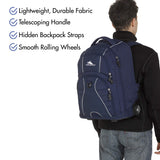 High Sierra Freewheel Wheeled Laptop Backpack, 15-inch Student Laptop Backpack for High School or College, Rolling Gamer Laptop Backpack, Wheeled Business Laptop Backpack - backpacks4less.com