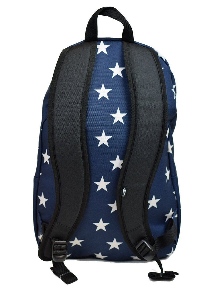 Vans Schooling Backpack (Blue/ White-Star) - backpacks4less.com