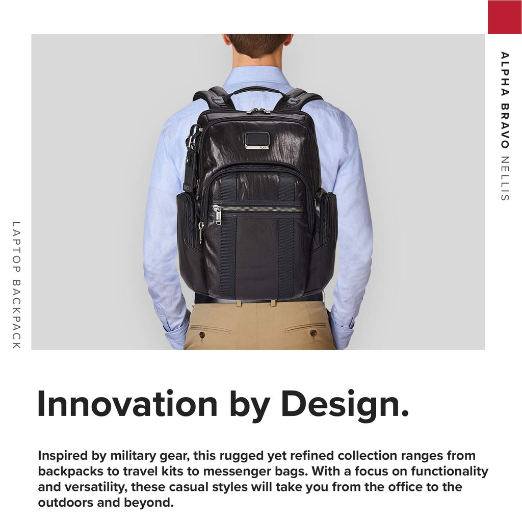 TUMI - Alpha Bravo Nellis Leather Laptop Backpack - 15 Inch Computer Bag for Men and Women TUMI - Alpha Bravo Nellis Leather Laptop Backpack - 15 Inch Computer Bag for Men and Women