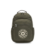 Kipling Seoul Large 15" Laptop Backpack Jaded Green Sp - backpacks4less.com