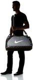 Nike Brasilia (Medium) Training Duffel Bag, Flint Grey/Black/White, One Size - backpacks4less.com