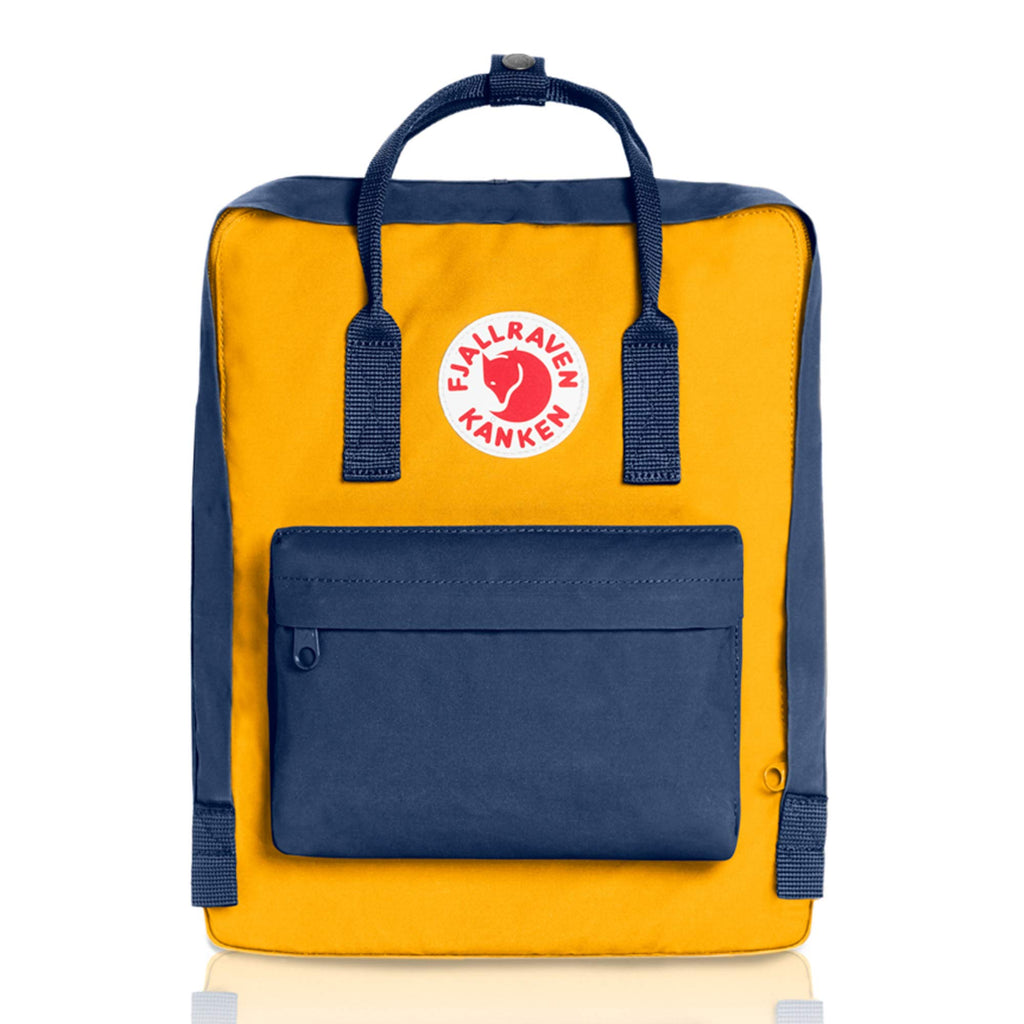 Zippered Pocket Fjallraven Kanken Classic Warm Yellow Backpack