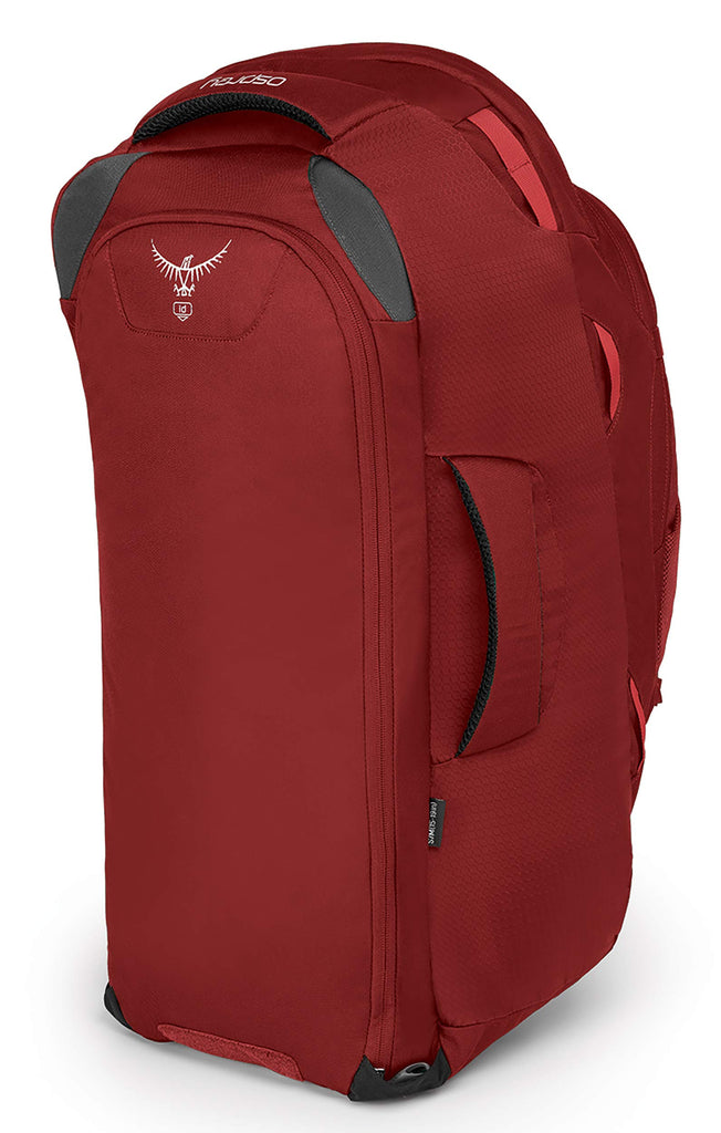 Osprey Packs Farpoint 55 Men's Travel Backpack, Jasper Red, Small/Medium - backpacks4less.com