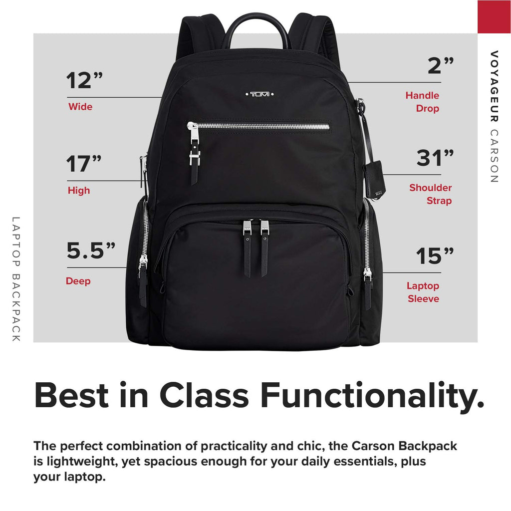TUMI - Voyageur Carson Laptop Backpack - 15 Inch Computer Bag for Women TUMI - Voyageur Carson Laptop Backpack - 15 Inch Computer Bag for Women