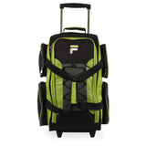 Fila 22" Lightweight Carry On Rolling Duffel Bag,  Neon Lime,  One Size - backpacks4less.com