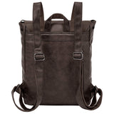 Leather Backpack for Women Men College Laptop Backpack Vintage Backpack Purse - backpacks4less.com