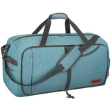 Canway 65L Travel Duffel Bag, Foldable Weekender Bag with Shoes Compartment for Men Women Water-proof & Tear Resistant - backpacks4less.com