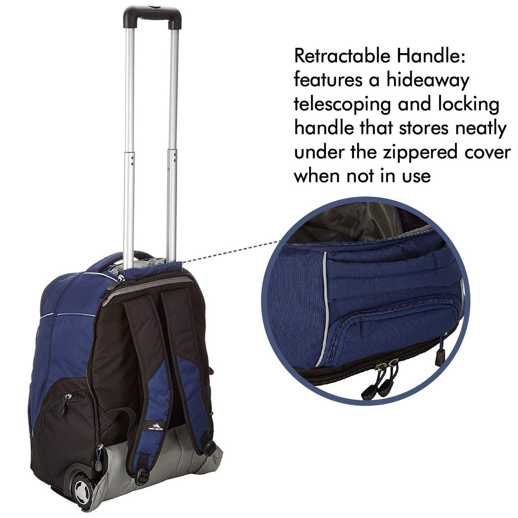 Rolling backpack lightweight top