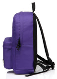 Lightweight Backpack for School, VASCHY Classic Basic Water Resistant Casual Daypack for Travel with Bottle Side Pockets (Purple) - backpacks4less.com