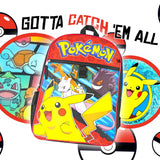 Pokemon 16" Backpack 5PC Combo Set
