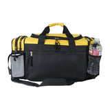 Dalix 20 Inch Sports Duffle Bag with Mesh and Valuables Pockets, Gold - backpacks4less.com