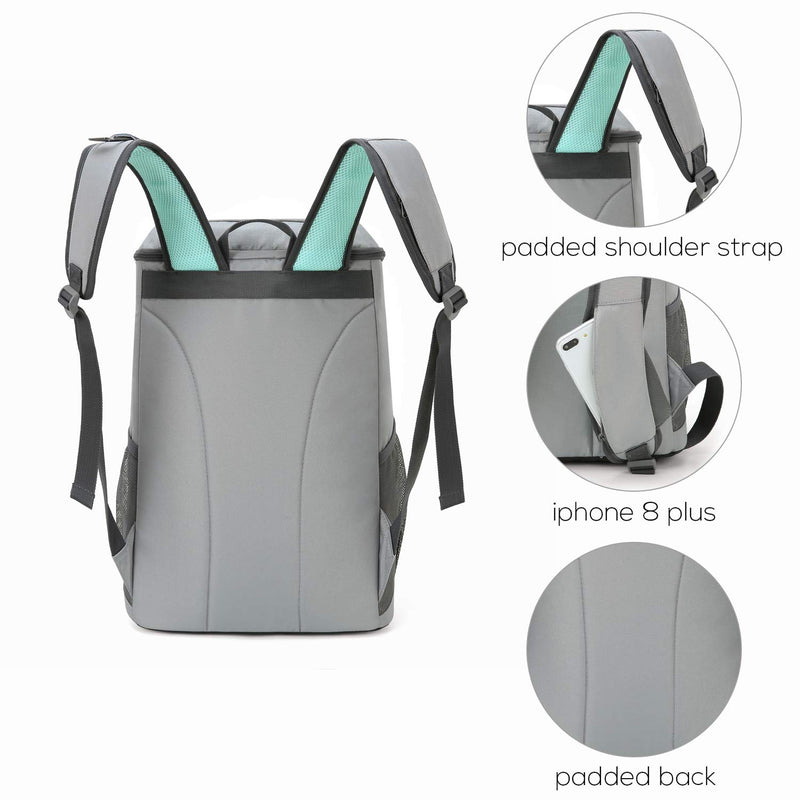 TOURIT Cooler Backpack 30 Cans Lightweight Insulated Backpack Cooler Leak-Proof Soft Cooler Bag Large Capacity for Men Women to Picnics, Camping, Hiking, Beach, Park or Day Trips - backpacks4less.com