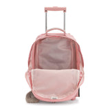 Kipling Sanaa Large Rolling Backpack Bridal Rose - backpacks4less.com