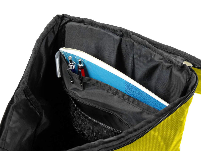 Soccer Backpack with Ball Holder Compartment - | Bag Fits All Soccer Equipment & Gym Gear (Black) (Yellow) - backpacks4less.com