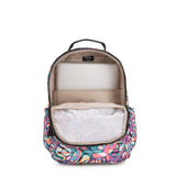 Kipling Seoul Large 15" Laptop Printed Backpack Wild Melody - backpacks4less.com