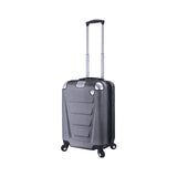 Mia Toro Italy Accadia Hardside Spinner Carry-on,Titanium, One Size