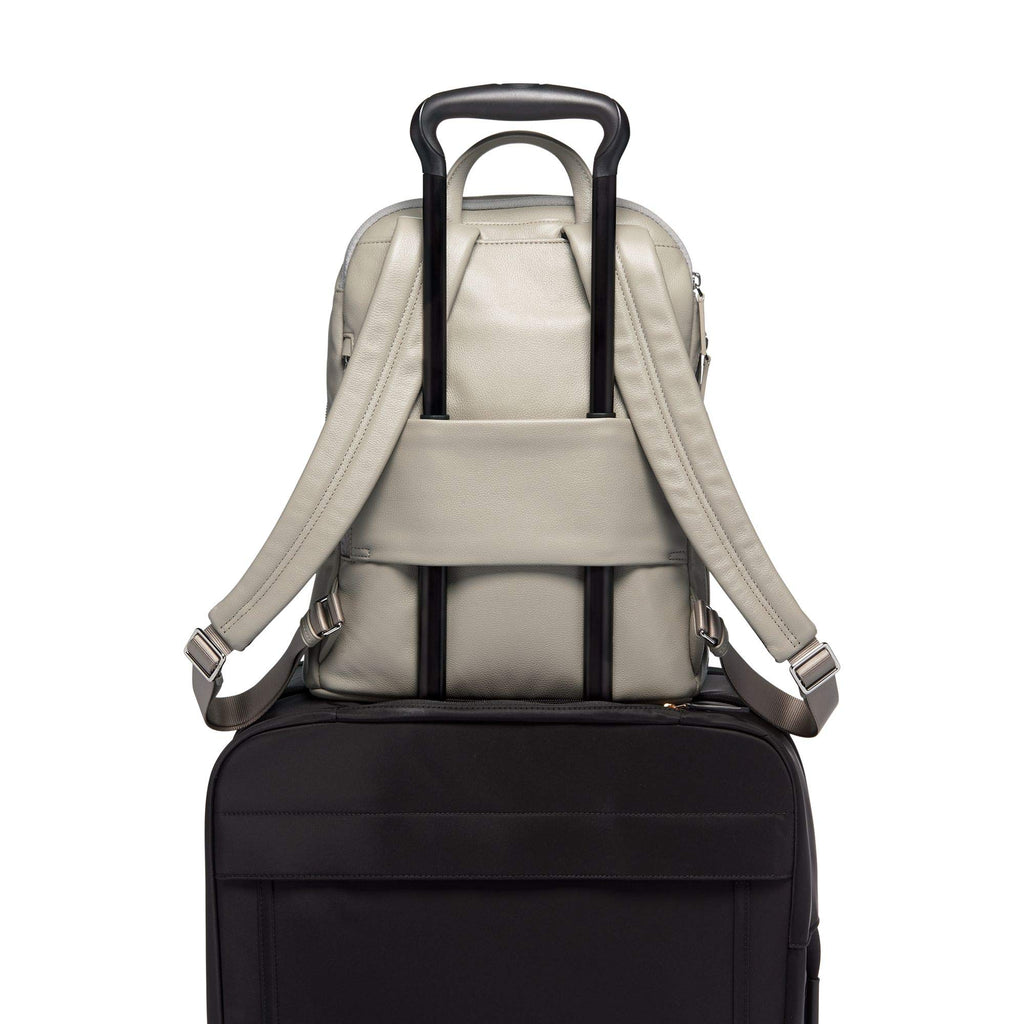 TUMI - Voyageur Hartford Leather Laptop Backpack - 13 Inch Computer Bag For Women - Grey TUMI - Voyageur Hartford Leather Laptop Backpack - 13 Inch Computer Bag For Women - Grey