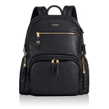 TUMI - Voyageur Carson Leather Laptop Backpack - 15 Inch Computer Bag for Women - Black - backpacks4less.com
