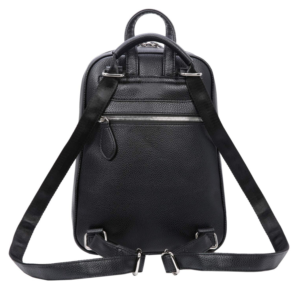 amazon ladies leather backpack Heshe Women's Casual Leather Backpack Daypack for Ladies (PU-Black)