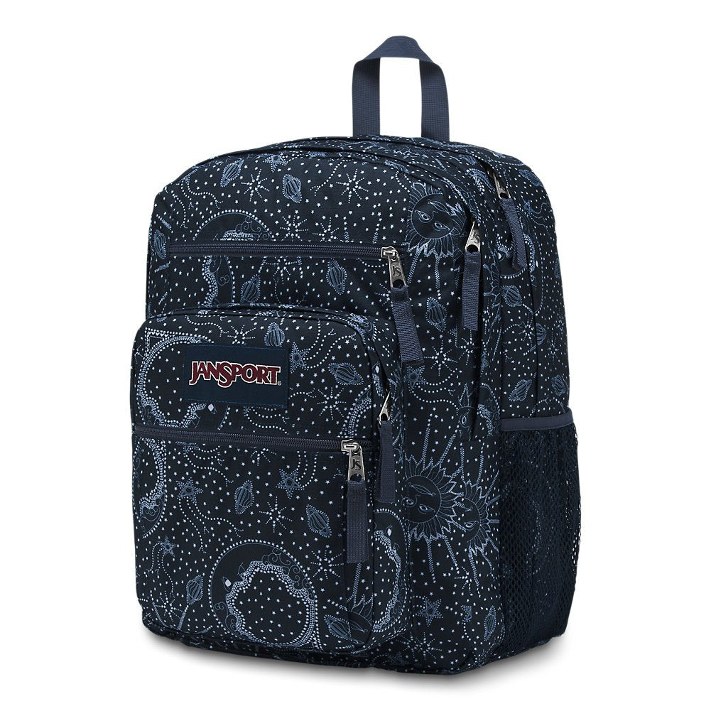 jansport backpack black with stars Cool Student Interior padded 15 laptop sleeve helps protect your device from bumps and drops JanSport Big Student Star Map