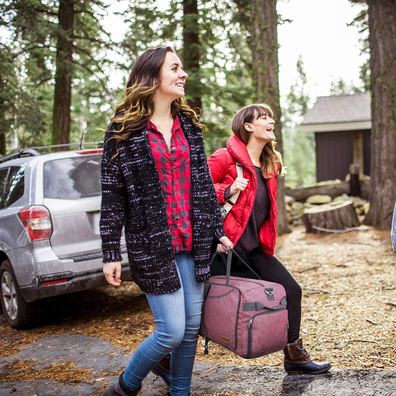 Canway 65L Travel Duffel Bag, Foldable Weekender Bag with Shoes Compartment for Men Women Water-proof & Tear Resistant - backpacks4less.com